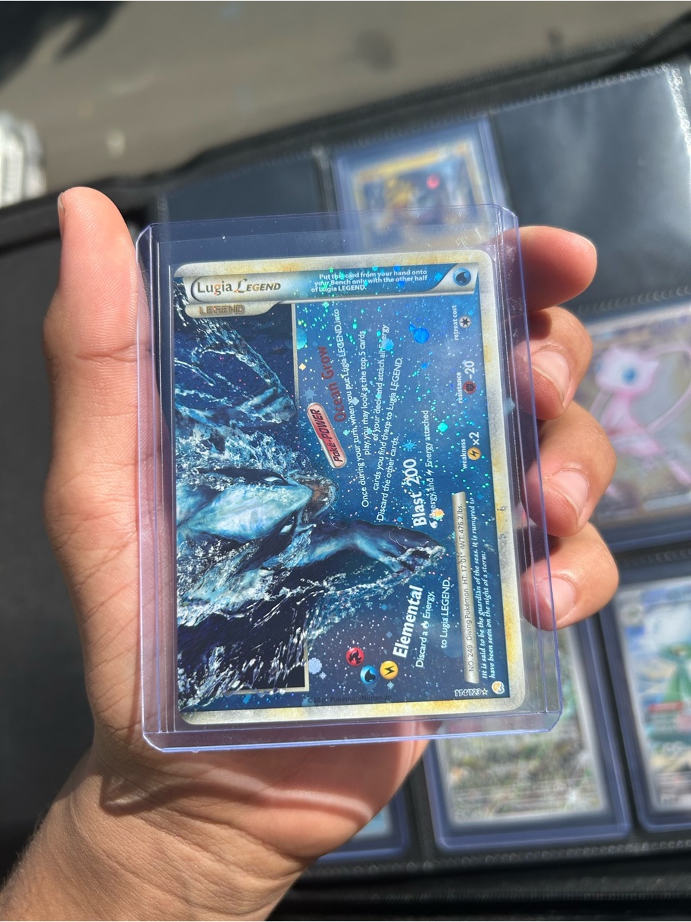Pokemon TCG Lugia LEGEND Bottom “swirl” 114/123 HGSS Ultra Rare English 2010